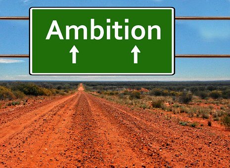 sign that says ambition