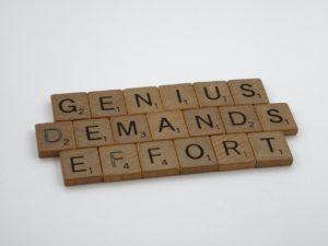 genius requires effort