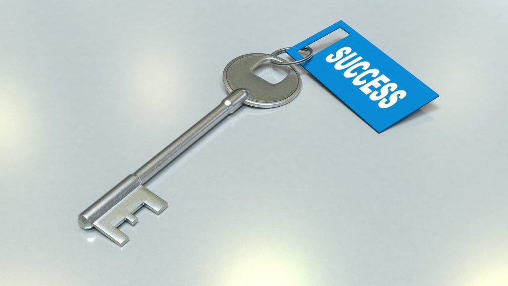 key with success tag