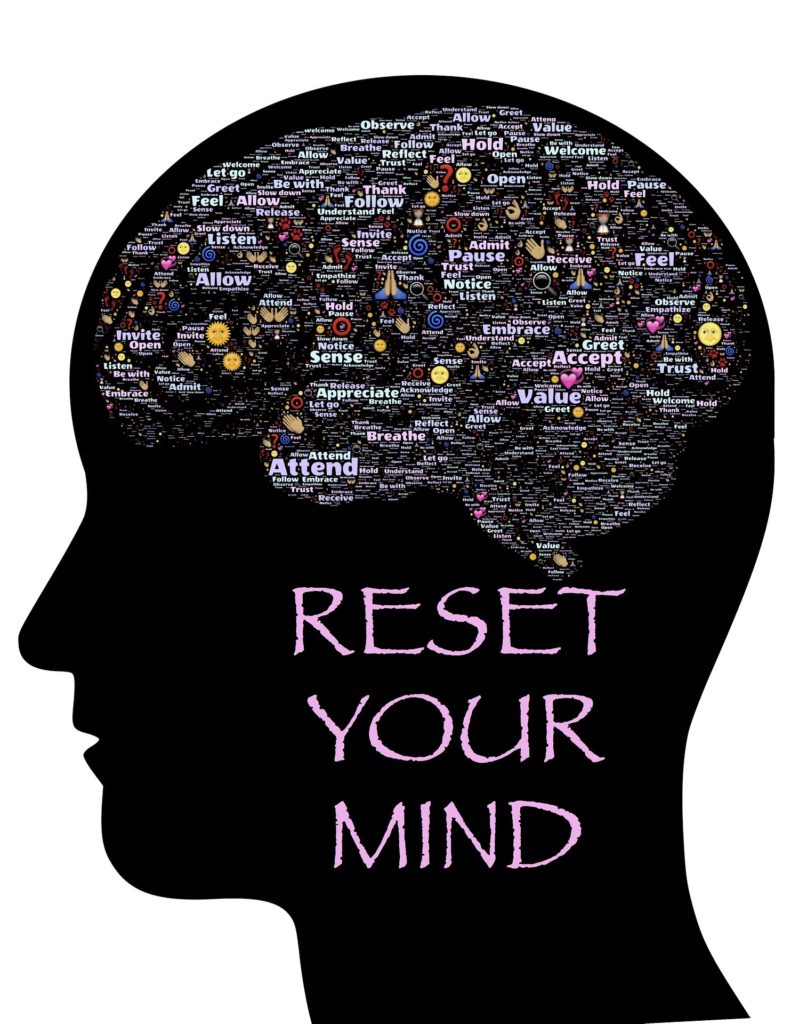 head with the phrase "reset your mind"